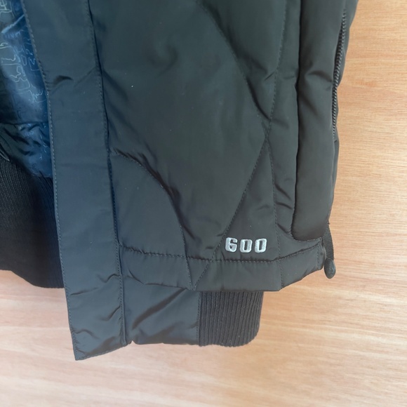 The North Face PRODIGY Women's (XS) Black 600 Fill Goose Down Hood Fur Skiing - Picture 3 of 9